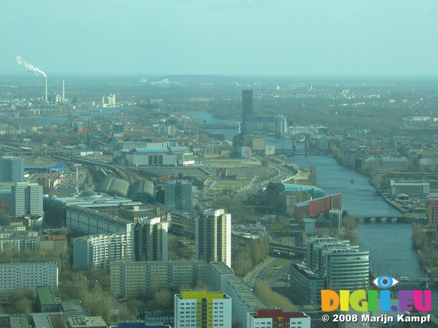 25411 Bridges over river Spree from Fernsehturm Berlin (TV Tower)